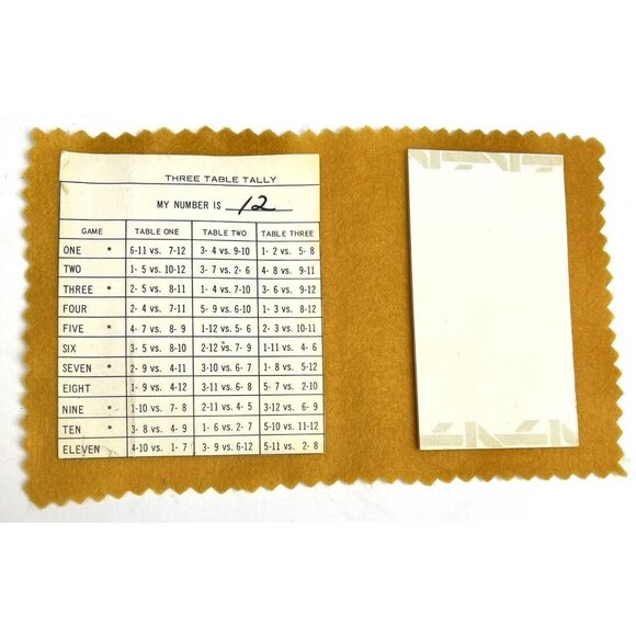 VTG 12pc SET Handmade KERMIT THE FROG Muppets BRIDGE SCORE CARDS Tally Pads - Picture 4 of 5